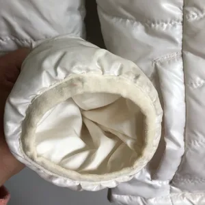 White Puffer Coat Sz M thumbnail 5