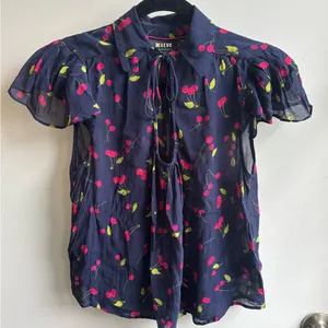 Maeve by Anthropologie Cherry U-‎ Neck Popover Blouse thumbnail 2