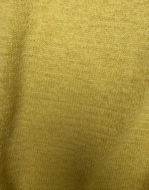 Banana Republic Yellow Knit Short Sleeve Crewneck Sweater, Size L thumbnail 3