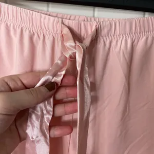Gilligan & O’Malley women’s light pink satin drawstring soft pajama‎ shorts XXL thumbnail 4
