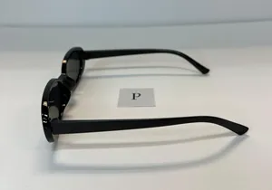 Small 90s Oval Black Sunglasses / Black Oval Sunglasses thumbnail 3