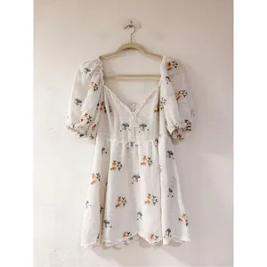 For Love and Lemons Yolanda Mini Dress in White Large thumbnail 2
