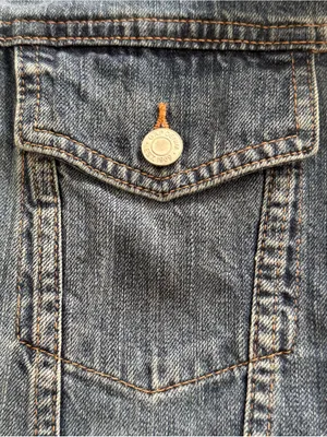 GAP Icon Light Blue Sherpa-Trim Denim Jacket, size 2XL plus outdoor casual thumbnail 14