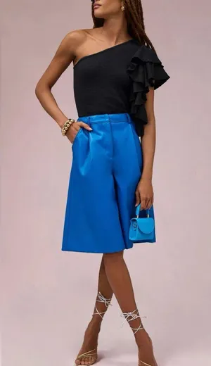 Anthropologie Ruffled One-Shoulder Top thumbnail 3
