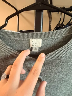A New Day Gray Knit Sweater thumbnail 2