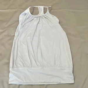 Lululemon size small sleeveless blush workout top built in bra GUC thumbnail 2