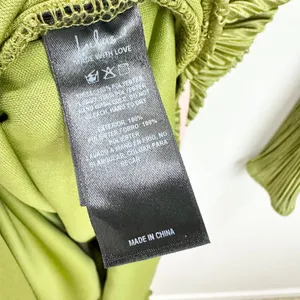 Lulus Seren Olive Green Plisse Surplice Maxi Dress Formal Long Sleeve Small NWT thumbnail 12