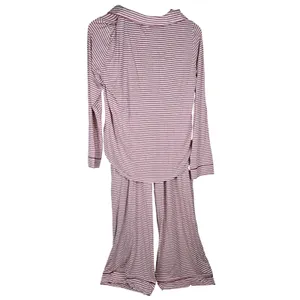 Gap Body Forever Favorite Pajama Set Rose Stripe Modal Spandex Medium NEW thumbnail 3