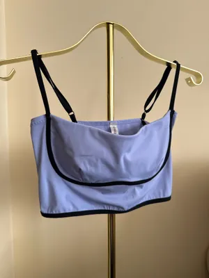 Kimberly Women’s Light Blue Tank Top with Black Trim thumbnail 3