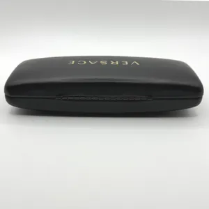 Versace Sunglasses Case Black Gold Logo Hard Clamshell Eyewear Protector  READ thumbnail 5