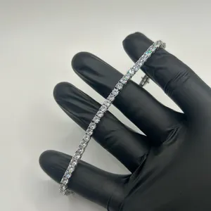 Kay Jewelers Moissanite Tennis Bracelet Silver 5mm 9 Inch Brand New VVS1 Crazy Shine No Pass thumbnail 2
