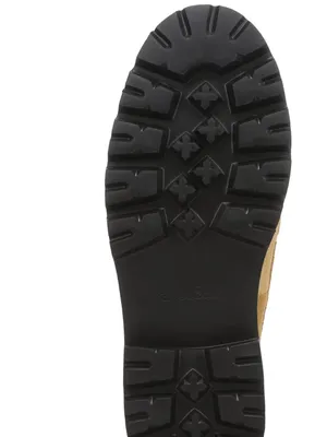 NEW Franco Sarto Women's Senna Round Toe Lug Sole Loafers Biscotti Brown Suede thumbnail 5