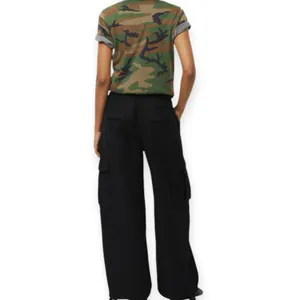 Tna Aritzia Strobel Cargo Pants Black Wide Leg Cinch Women’s Size 6 thumbnail 3