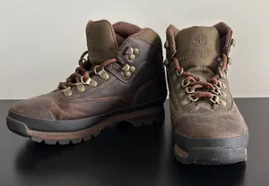 Timberland Women's Dark Brown Leather Boots Sz‎ 6.5 thumbnail 1