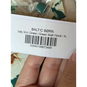 Baltic Born Tally Mini Dress Women XL Green NWT Floral Long Sleeve Ruffle Boho thumbnail 10