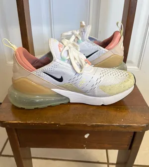 Nike Size 8 Air Max 270 White Sanddrift lace up sneakers. Designed for Running thumbnail 5