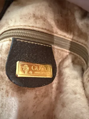 Authentic GUCCI Brown & Cream GG Supreme Monogram Drawstring Shoulder Bag Purse thumbnail 12