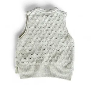 Universal Thread Oversized Cream Sweater Vest - Size XS thumbnail 4