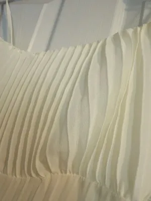 SHEIN white pleated dress thumbnail 3
