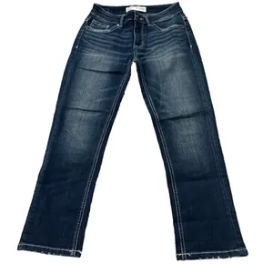 BKE Stella Med Rise Slim Fit Women's Dark Blue Jeans thumbnail 1