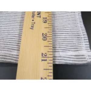 Polo Ralph Lauren Misses Striped Tee Medium Grey White Crew Neck Cotton thumbnail 7