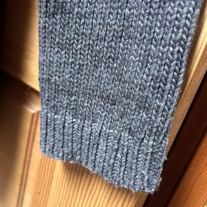Banana Republic Women's Small Gray Wool Blend Open Cardigan Sweater Chunky Knit thumbnail 6