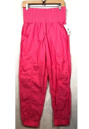 Altar'd State AS Revival Jogger Pants Bright Pink High Waisted Women's Medium M thumbnail 1