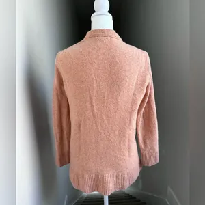 Madewell Donegal Maysfield Cardigan‎ Sweater Peach 100% Merino Wool Size XS thumbnail 2