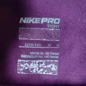 NIKE PRO Tight long sleeve women's turtle neck‎ size Large 12-14 thumbnail 3