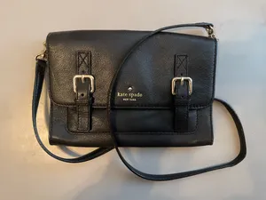 Vintage Kate Spade Purse Leather Black thumbnail 1
