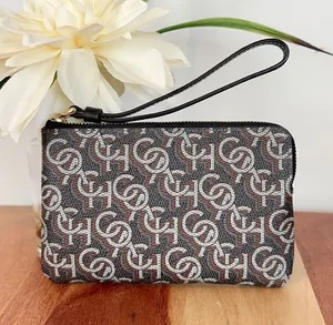 NWT Coach‎ Corner Zip Wristlet With Coach Monogram Print thumbnail 1