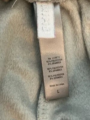 SKIMS Velour Joggers Smoke Gray Large L Velvet Zip Pocket Sweatpants Cozy Y2K thumbnail 10