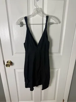 Farm Rio Black and White Rose Mini Dress XS thumbnail 4