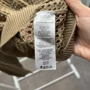 Calvin Klein Jeans Cotton Open-Stitch Tan Sweater thumbnail 7