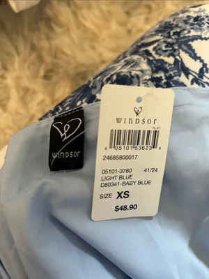 Light Blue Spaghetti-Strap Corset Mini Dress by Windsor thumbnail 2