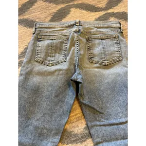 Rag & Bone JEAN Ankle Skinny Jeans Distressed Knee Rip Size 29 Light Wash thumbnail 4