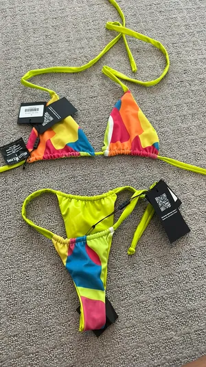 Reversible Bikini set bellesdespins Green thumbnail 3