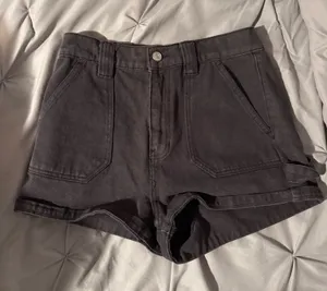 PacSun Black Denim Shorts thumbnail 1