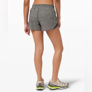 lululemon hotty hot short II 4” heather lux multi black size 10 thumbnail 2