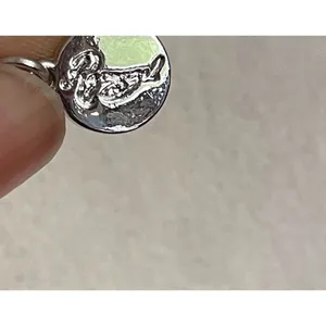 Disney Silver Toned Necklace With Heart Pearl Pendant thumbnail 5