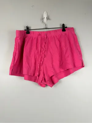 LAKE Pointelle Pajama Shorts Set in Petunia Pink Womens XXL PJs Loungewear thumbnail 5