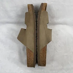 Naot Santa Barbara Suede Slide Sandals Taupe Tan Buckle Cork Footbed EU 39 US‎ 8 thumbnail 11