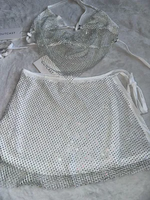 Outcast Clothing Addie Top & Addie Skirt White Skirt Festival Set thumbnail 5