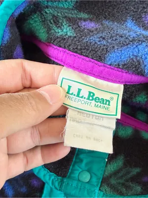 L.L. Bean Women’s Vintage 90s Southwest Aztec Navajo Fleece Pullover Snap-T M thumbnail 8
