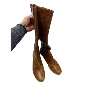 Steven by Steven VTG brown wms brown leather riding Equest boots Sz 8M SKU 9799 thumbnail 6