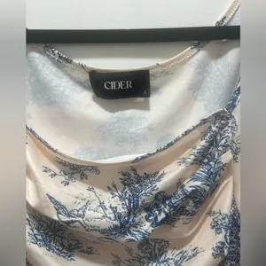 Cider Blue and White Toile De Jouy Mini Dress Size Small thumbnail 4