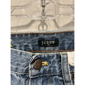 J.Crew Matchstick Jeans Womens 30 Blue Distressed Straight Leg Cotton RN77388 thumbnail 6