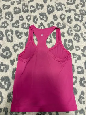 lululemon athletica Hot Pink Swiftly Tech Racerback Tank thumbnail 2