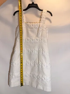 Lilly Pulitzer Davis Resort White Cotton Lace Trim Smocked Sundress Size 8 thumbnail 6