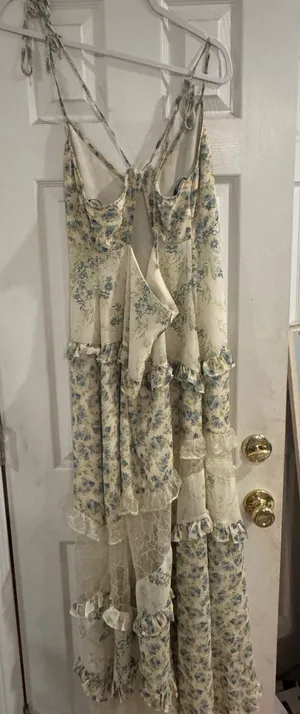 Forever 21 Mesh Floral Dress thumbnail 2